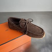 Fortok Hermes Member Loafer Suede Brown 06 - 5