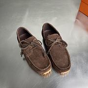 Fortok Hermes Member Loafer Suede Brown 06 - 4