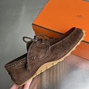 Fortok Hermes Member Loafer Suede Brown 06 - 3