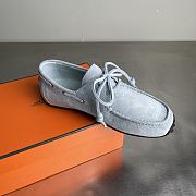Fortok Hermes Member Loafer Suede Light Blue 01 - 6