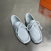 Fortok Hermes Member Loafer Suede Light Blue 01 - 3