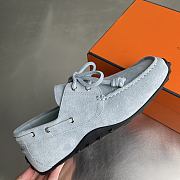 Fortok Hermes Member Loafer Suede Light Blue 01 - 2