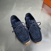Fortok Hermes Member Loafer Suede Navy Blue - 3