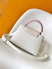 Fortok Louis Vuitton Capucines BB bag White - Pink 27 x 17 x 9cm - 2
