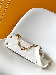 Fortok Louis Vuitton Capucines BB bag White - Pink 27 x 17 x 9cm - 3