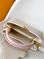 Fortok Louis Vuitton Capucines BB bag White - Pink 27 x 17 x 9cm - 4