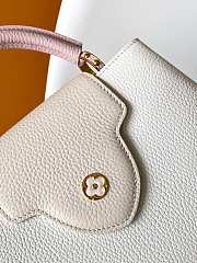 Fortok Louis Vuitton Capucines BB bag White - Pink 27 x 17 x 9cm - 5