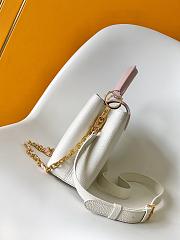 Fortok Louis Vuitton Capucines BB bag White - Pink 27 x 17 x 9cm - 6