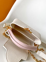 Fortok Louis Vuitton Capucines BB bag White - Pink 21 x 14 x 8cm - 6