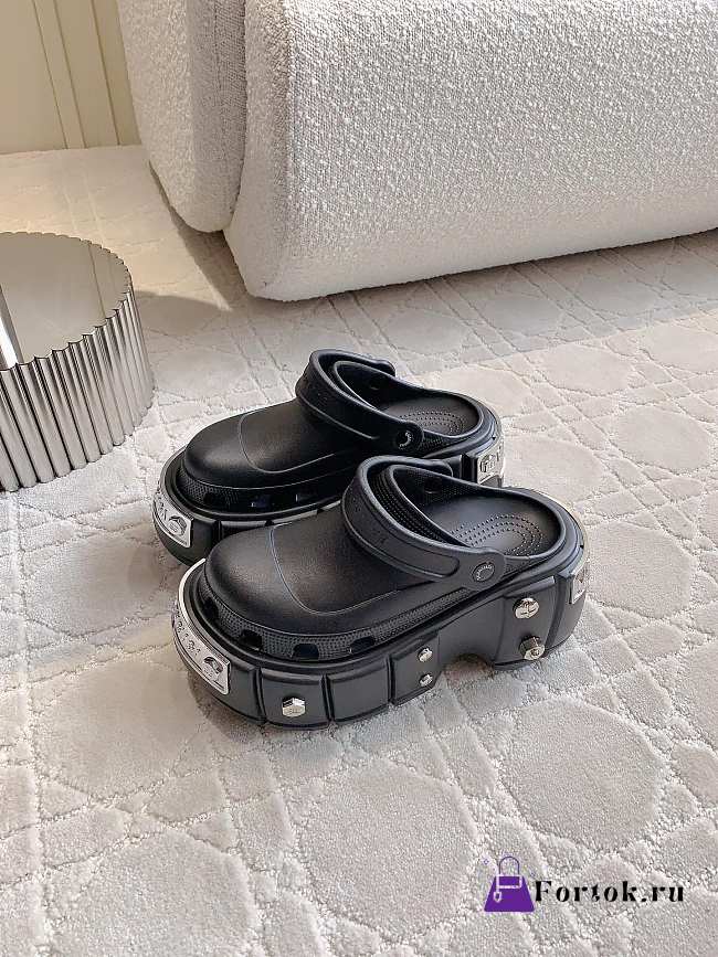 Fortok Balenciaga HardCrocs Black 11cm - 1