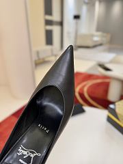Fortok Christian Louboutin Miss Z Slimimule Black Leather 100mm - 3