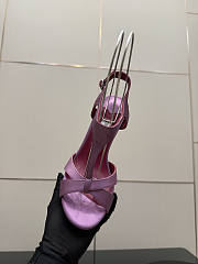 Fortok Jimmy Choo Kesia 120 Satin Violet Orchid Heels  - 6