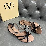 Fortok Valentino Garavani Bepointy Sandal Patent Leather Beige 80Mm - 4