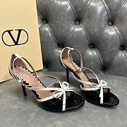 Fortok Valentino Garavani Bepointy Sandal Patent Leather Black 80Mm - 2