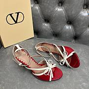 Fortok Valentino Garavani Bepointy Sandal Patent Leather Red 80Mm - 6