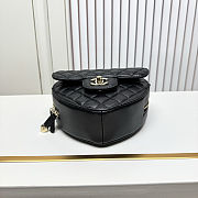 Fortok Chanel CC Love Heart Bag Black 18x19 x5.5cm - 5