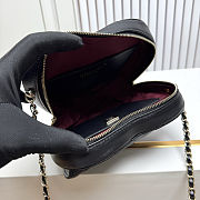 Fortok Chanel CC Love Heart Bag Black 18x19 x5.5cm - 4