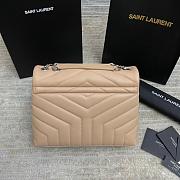 Fortok Saint Laurent Loulou Small Shoulder bag Beige 25*17*9cm - 4