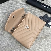 Fortok Saint Laurent Loulou Small Shoulder bag Beige 25*17*9cm - 5