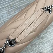 Fortok Saint Laurent Loulou Large Shoulder bag Beige 32*22*11cm - 6
