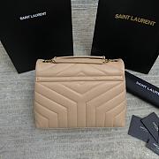 Fortok Saint Laurent Loulou Small Shoulder bag Beige Gold Hardware 25*17*9cm - 6