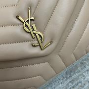 Fortok Saint Laurent Loulou Small Shoulder bag Beige Gold Hardware 25*17*9cm - 5