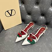 Fortok Valentino Garavani Pumps Cherryfic White 5cm - 1