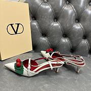 Fortok Valentino Garavani Pumps Cherryfic White 5cm - 5