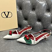 Fortok Valentino Garavani Pumps Cherryfic White 5cm - 4