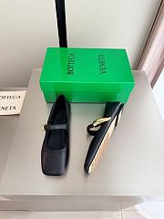 Fortok Bottega Veneta Charlotte Mary-Jane Ballerina Black - 6