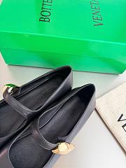 Fortok Bottega Veneta Charlotte Mary-Jane Ballerina Black - 4