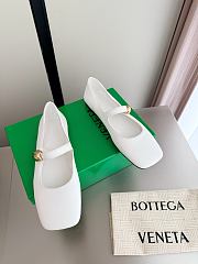 Fortok Bottega Veneta Charlotte Mary-Jane Ballerina White - 2