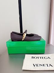 Fortok Bottega Veneta Charlotte Mary-Jane Ballerina Burgundy - 5