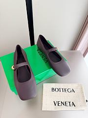Fortok Bottega Veneta Charlotte Mary-Jane Ballerina Burgundy - 4