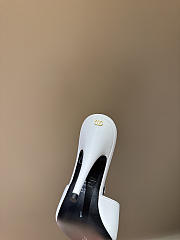 Fortok Valentino Garavani Coeur Vipère Kidskin Slide Sandal White 105Mm - 6