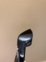 Fortok Valentino Coeur Vipère Mesh Slide Sandal Black 105Mm - 4