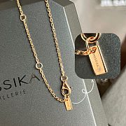 Fortok Messika Pavé Necklace Baby Move Gold/ Silver Necklace Rhinestones - 4
