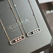 Fortok Messika Pavé Necklace Baby Move Gold/ Silver Necklace Rhinestones - 5