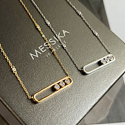 Fortok Messika Pavé Necklace Baby Move Gold/ Silver Necklace - 1