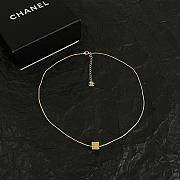 Fortok Chanel Gold CC Cube Pendant Necklace - 2