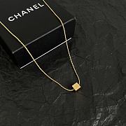 Fortok Chanel Gold CC Cube Pendant Necklace - 3