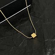 Fortok Chanel Gold CC Cube Pendant Necklace - 5