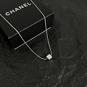 Fortok Chanel Silver CC Cube Pendant Necklace - 4