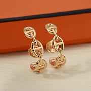 Fortok Hermes Chaine d'ancre Enchainee Earrings - 2