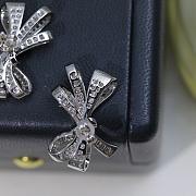 Fortok Graff White Gold and Diamond Tilda's Bow Stud Earrings - 3