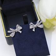 Fortok Graff White Gold and Diamond Tilda's Bow Stud Earrings - 2