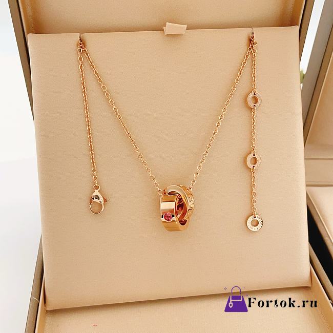 Fortok Bvlgari Necklace Rose Gold - 1