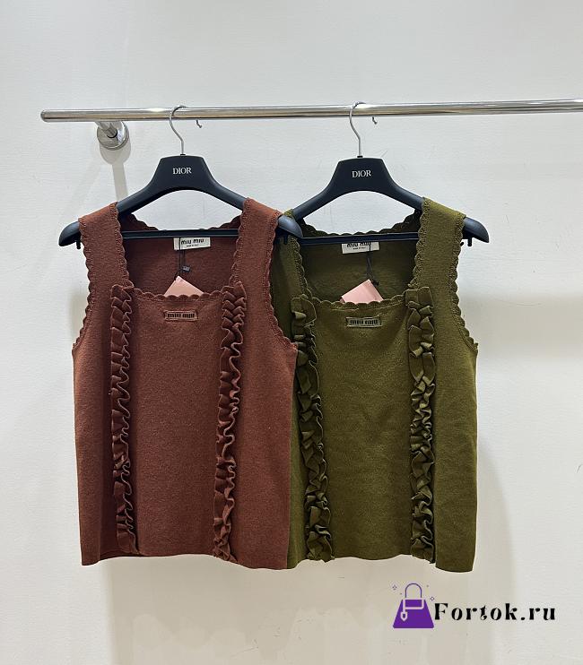 Fortok MiuMiu Jersey Tank Top  - 1