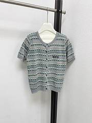 Fortok Miu Miu button-up knit top - 1