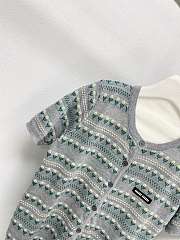 Fortok Miu Miu button-up knit top - 3
